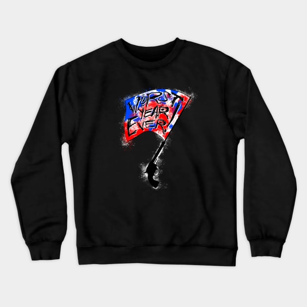 Pistol Flag Crewneck Sweatshirt by Worst Year Ever